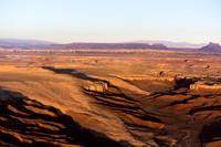 Muddy Creek and badlands – Factory Butte on right