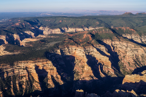 Arch Canyon center bottom, Mule Canyon center left – Navajo Mnt in distance