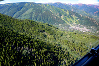 View of Aspen from Hunter Crk