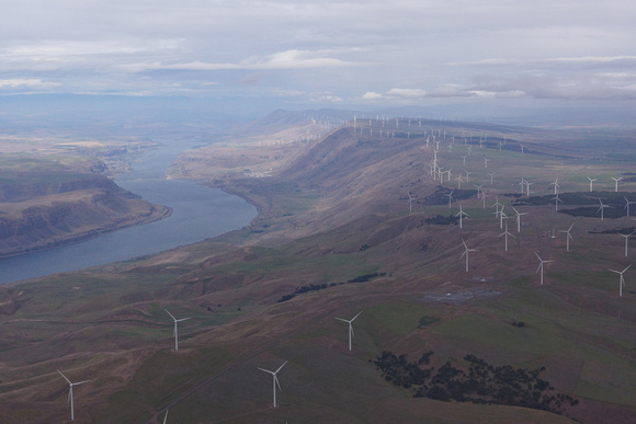 Coumbia River Gorge wind farms Washington and Oregon