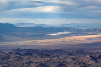 Castle Peaks North in front of Ivanpah Solar Array (2 of 3)