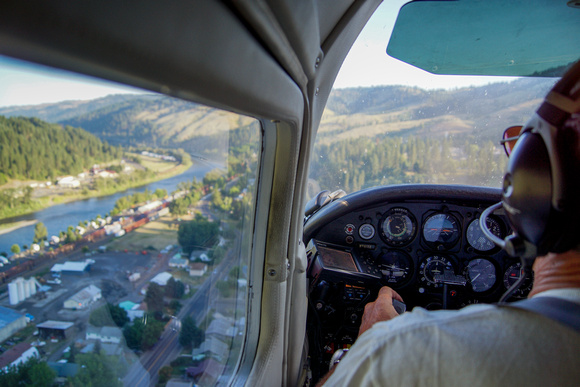 landing in Orofino, Idaho