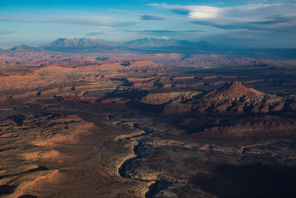 Dirty Devil River and Mt Pennell outside of Canyonlands National Park (1 of 1)