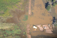 Leaking wellhead, Weld County flood, Colorado
