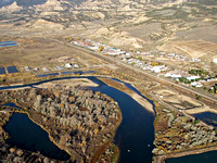 Colorado River next to the Garfield Community Airport Solar Array