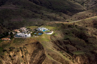 Houses on the edge of Chino Hills State Park