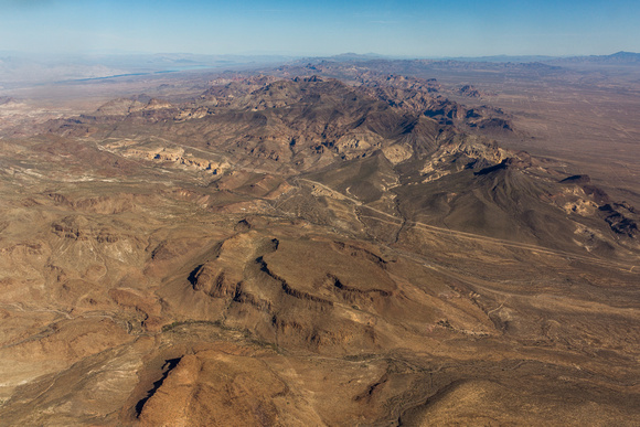 Looking towards Warm Springs Wilderness area and Lake Mead NV-2
