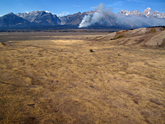 Grand Teton National Park, WY - Smoke from Fire