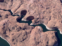 Side canyon of Glen Canyon now flooded by the waters of Lake Powell