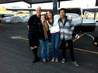 FLAA Students departing Aspen. Left to right - Ben Saheb, Jenna Wirtz, Ashley Basta, Xavier Rojas.
