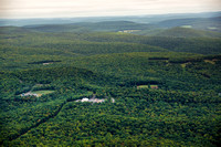 Forest clearing for Marcellus industry infrastructure near Little Pine State Park, Waterville, PA