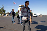 Xavier Rojas and other students boarding another EcoFlight