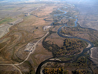 Jonah, WY - Oil and Gas Pads adjacent to Green River