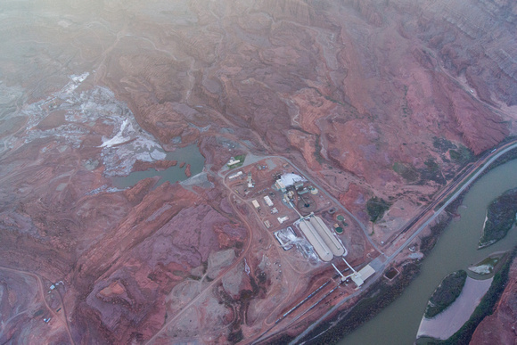 Intrepid Potash mine on the Colorado River