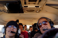 EcoFlight students flying over Colorado