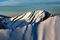 Ski tracks in Borah Peak Recommended Wilderness
