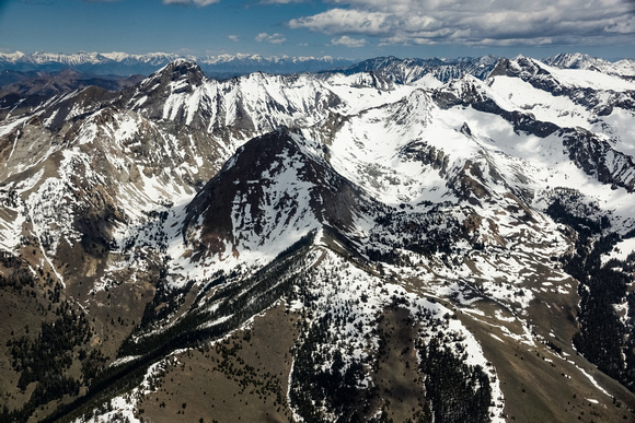 Pioneer Mountain Range in Sawtooth National Forest
