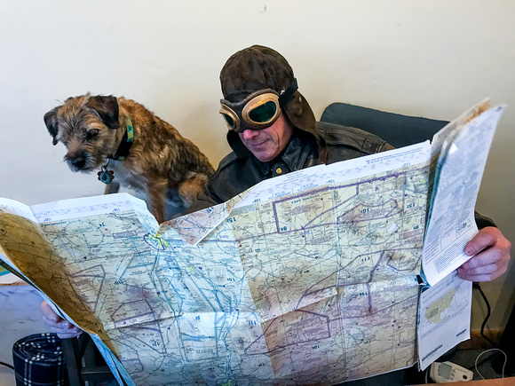 Bruce and Rip planning flights