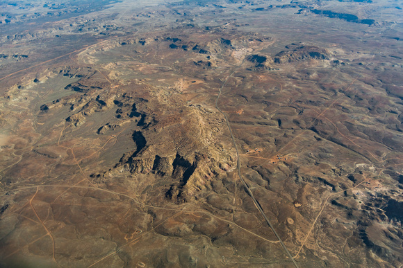 Oil and gas pads near Montezuma Creek Navajo Nation