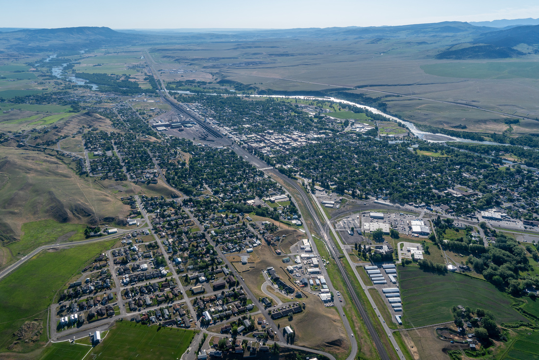 Livingston, MT and Yellowstone River