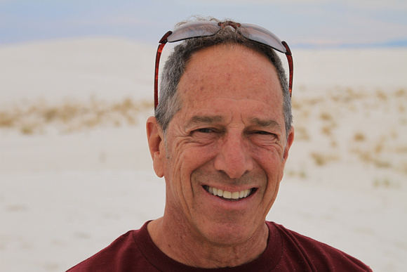Bruce Gordon at White Sands National Monument, Las Cruces, NM - 9-2011