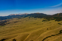 Looking south towards Blanca Peak Sangre de Cristo Mountains site of potential BLM leases