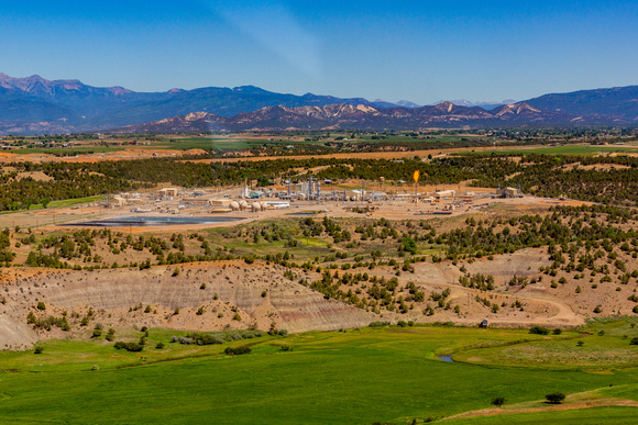 Methane Flaring near Durango