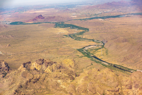 Verde and Salt Rivers Confluence