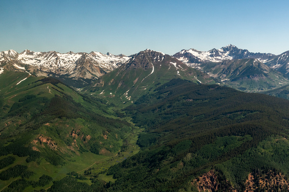 Teocalli Mountain in Maroon Bells Wilderness and Double Top SMA