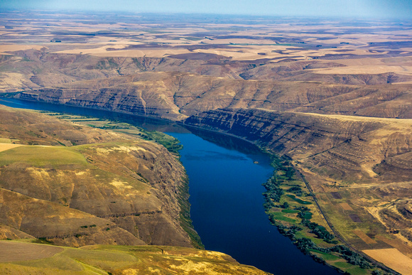 Agriculture along Snake River near Lewiston