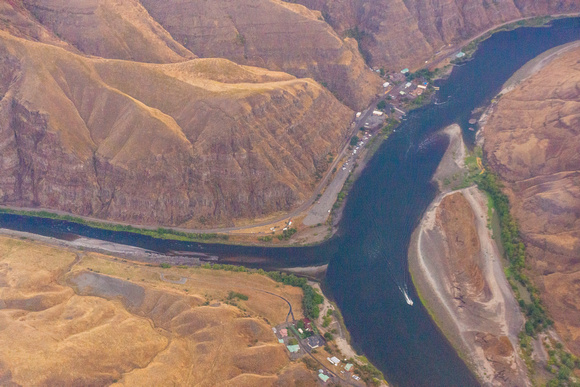 Grande Ronde River and Snake River confluence