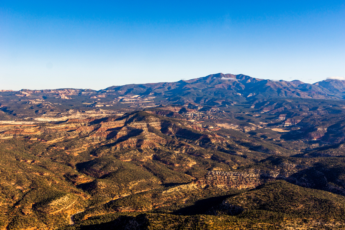 Abajo Mountains and the removed section of Bears Ears National Monument
