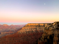 Moon Rise over Grand Canyon
