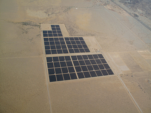 Privately-owned solar photovoltaic installation near Blythe, California