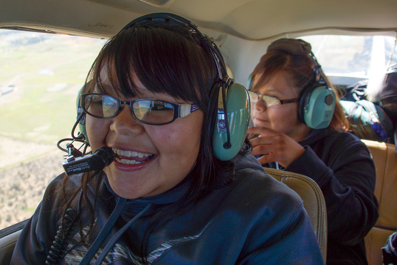 Red Vally/Cove High School students flew over Hermosa Creek
