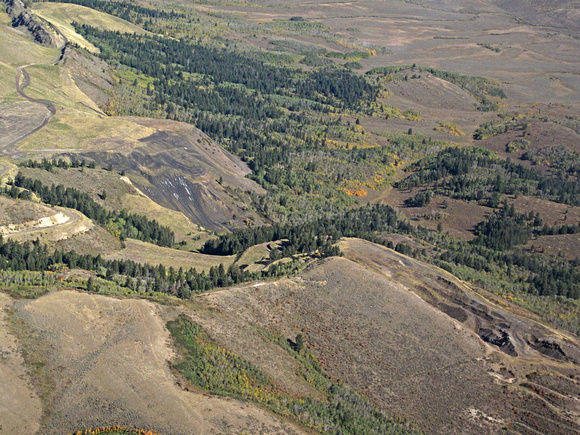 Pedro Creek dump area of the Conda-Woodall Mountain-Trail Phosphate  Mines.