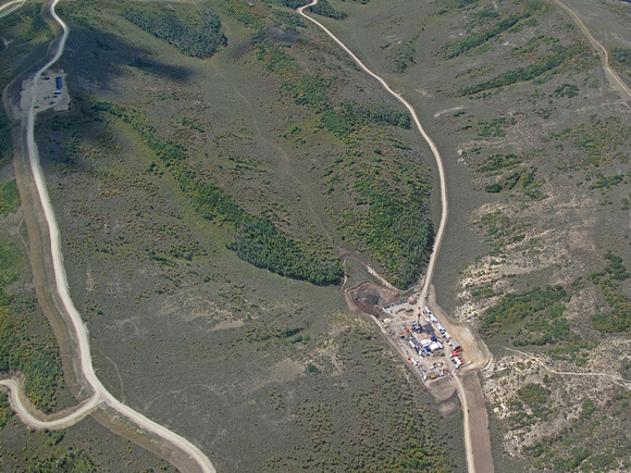 Colorado, Roan Plateau - oil and gas pipeline