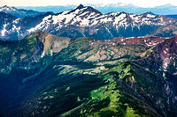 Union Peak on left, Swan Peak in center - Flathead National Forest, MT