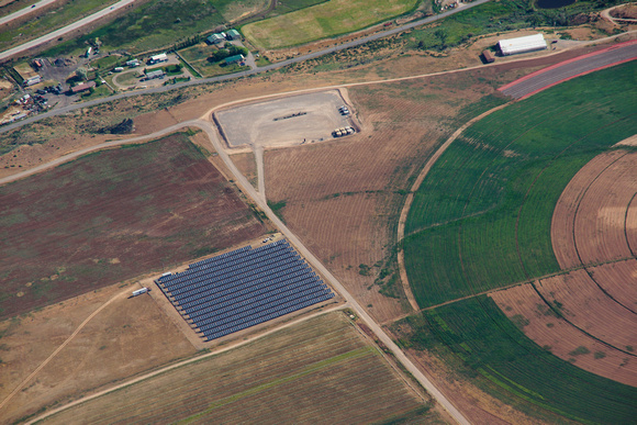 Solar array at Eagle Springs Organic Farm