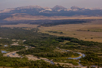 Teton River and Rocky Mountain Front in Background