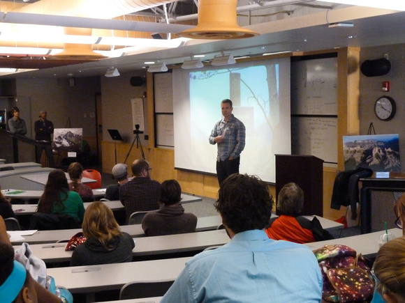 Chris Klug speaks at the seminar