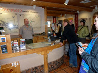Todd Overbye of Hovenweep National Monument speaks to students